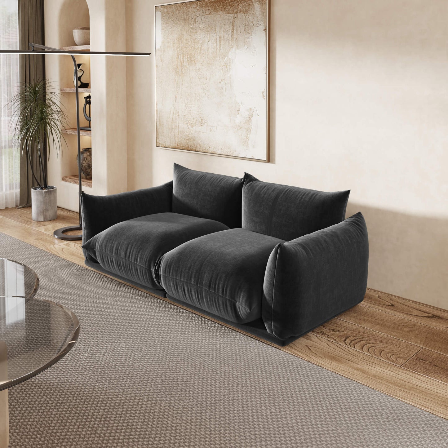 2-Seat Modular Loveseat