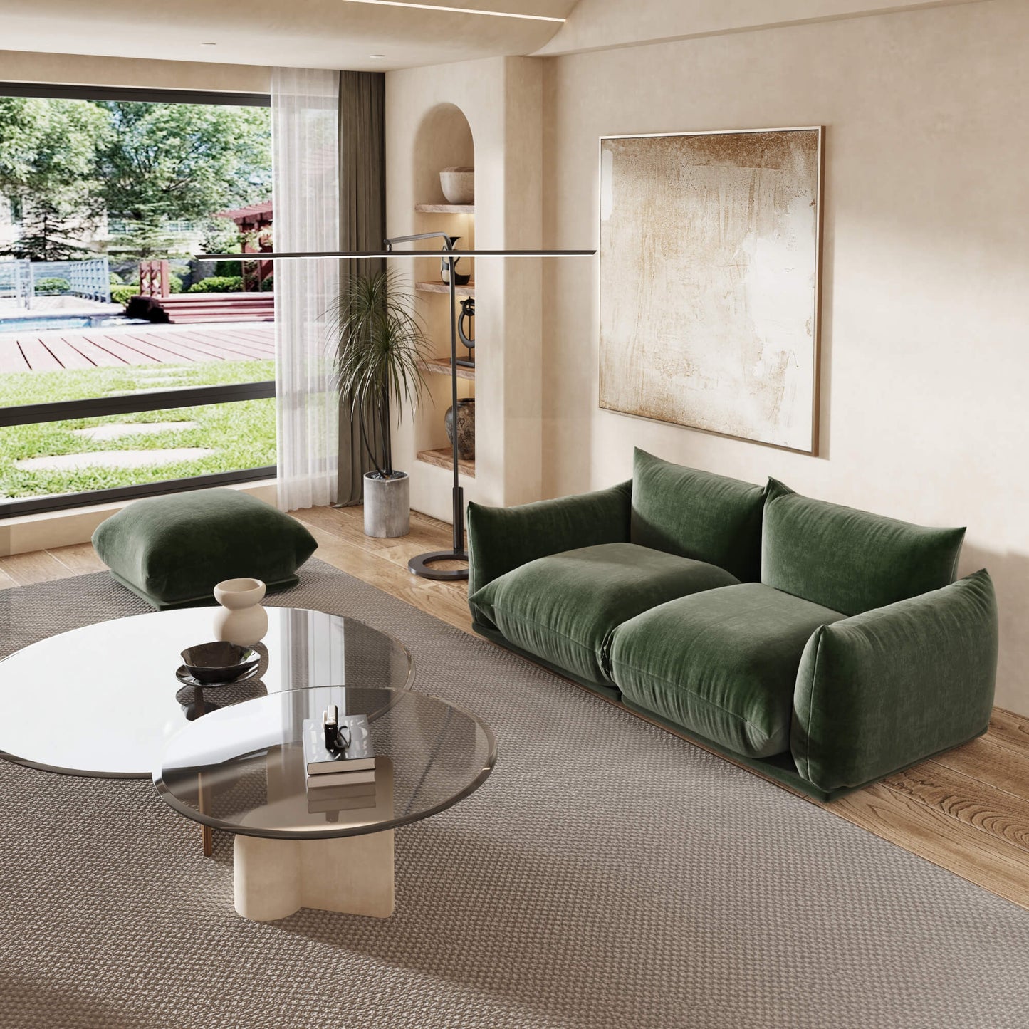 4-Seat Modular L-Shaped Sectional