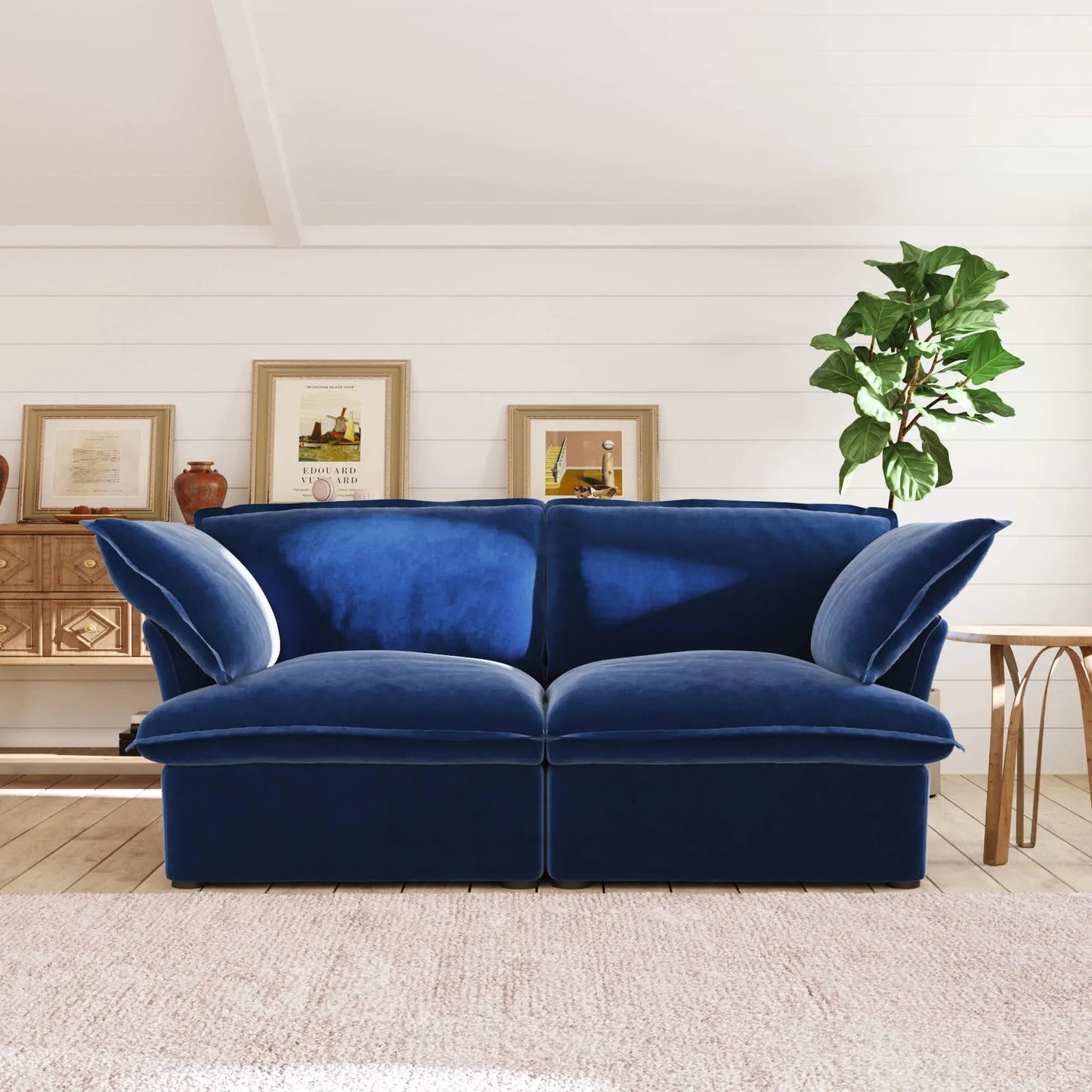 2-Seat Modular Loveseat | Velvet Horizon