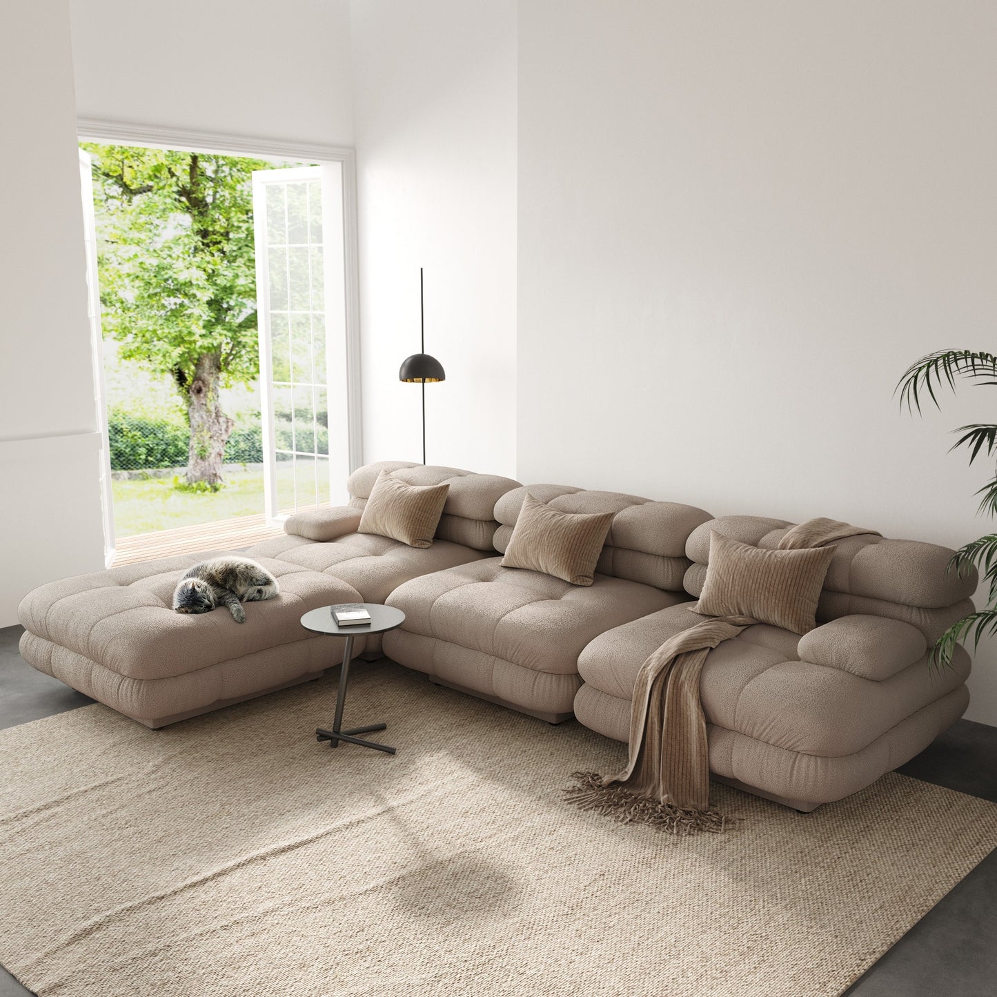 4-Seat Modular Chaise Sectional | Moderne