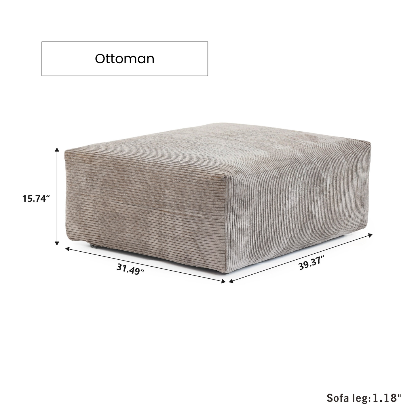 Ottoman Seat | Teddy