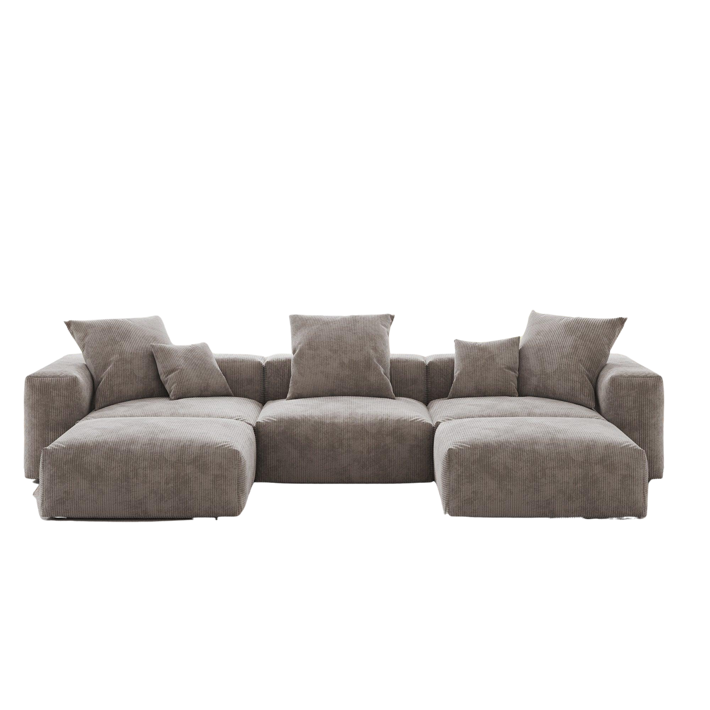 5-Seat Modular Double Chaise Sectional | Teddy