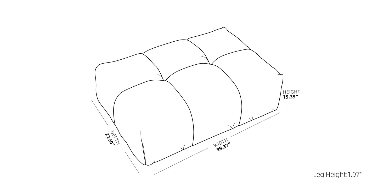 Customizable Modular Sofa with Wide Armrests and Accent Pillows | Strata Modular