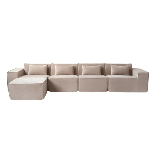 5-Seat Modular L-Shaped Sectional