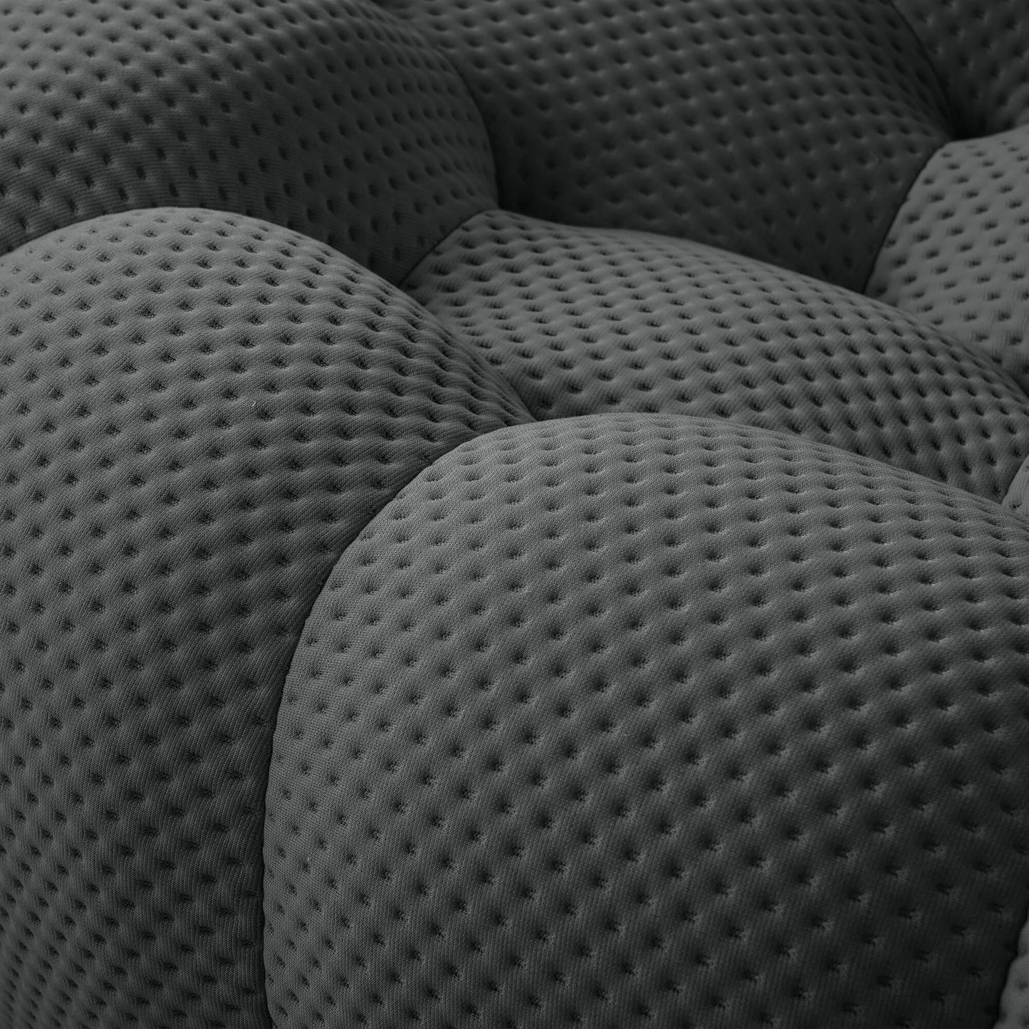 3D-Knitted Modular Bubble Sofa Sleeper – Ergonomic 3-Seater Couch with Deep Cushions & No Assembly