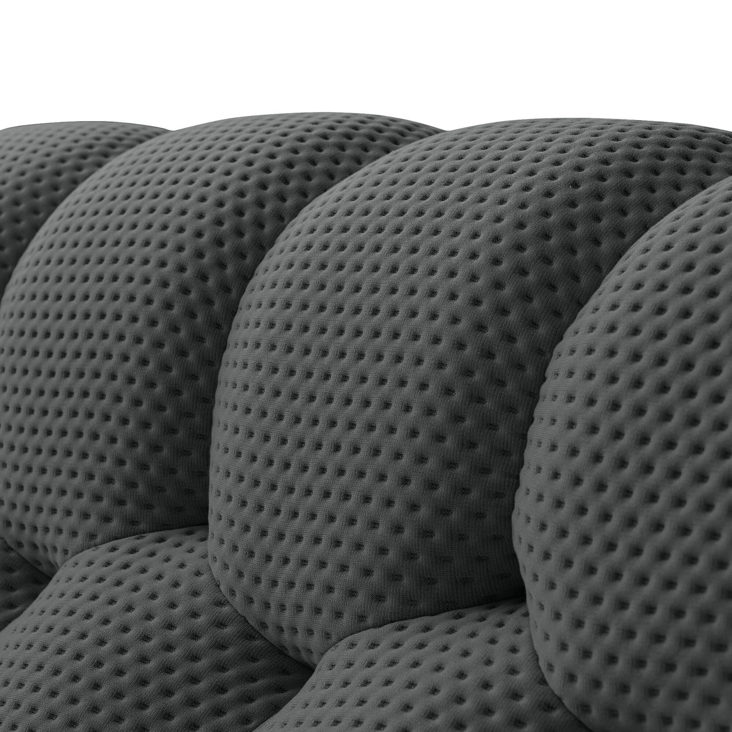 3D-Knitted Modular Bubble Sofa Sleeper – Ergonomic 3-Seater Couch with Deep Cushions & No Assembly