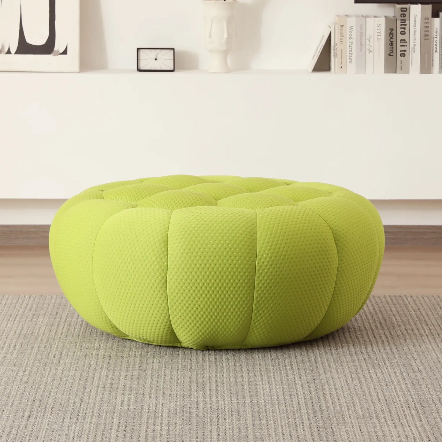 3D-Knitted Modular Bubble Ottoman – Ergonomic Pouf with Deep Cushions & No Assembly