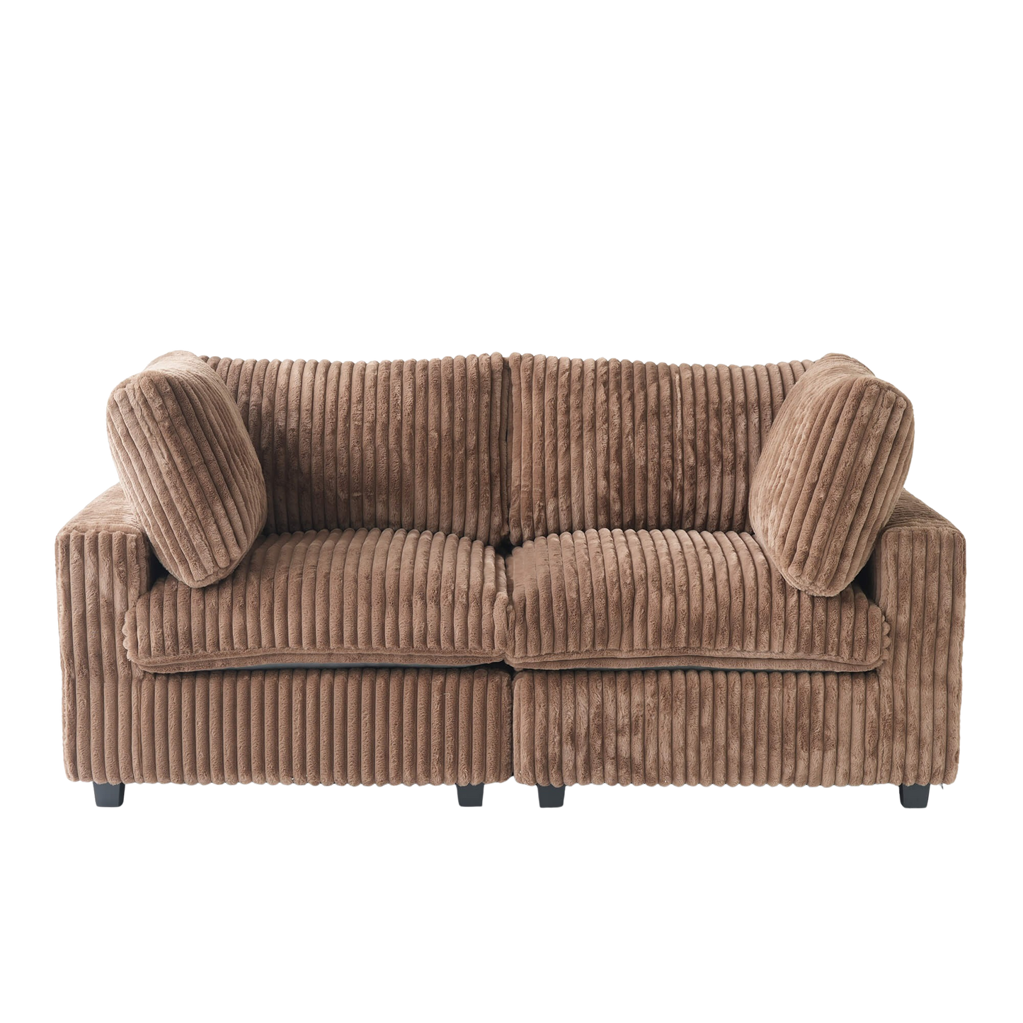 2-Seat Modular Loveseat | Velveteen