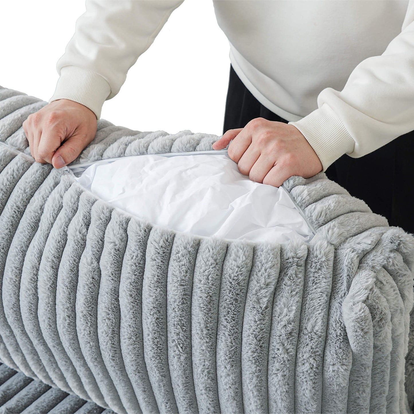 2-Seat Modular Loveseat | Velveteen