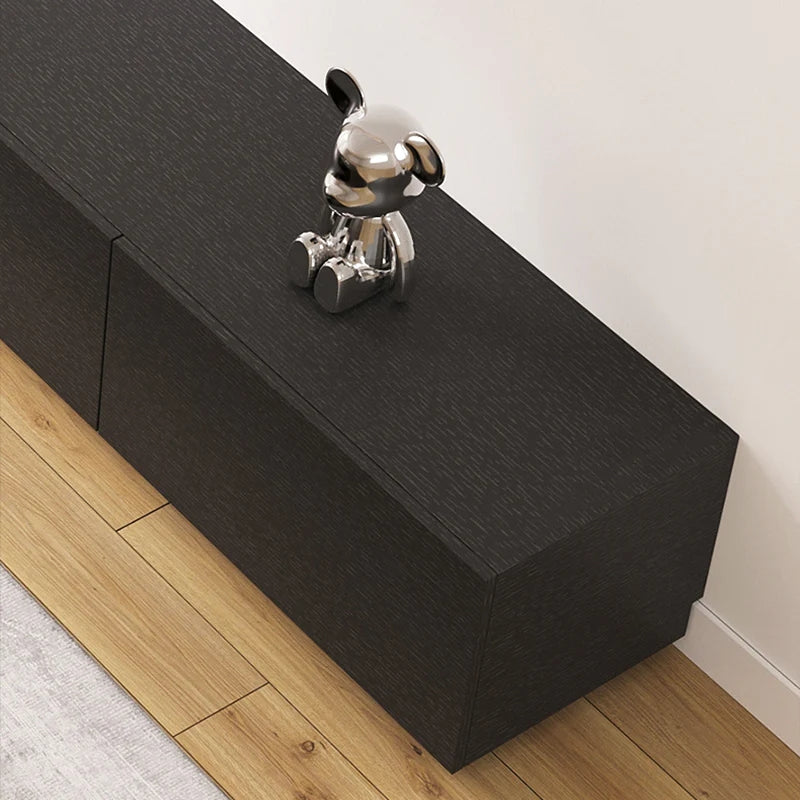 Minimalist Wood TV Stand with Drawers, Modern Long Media Console