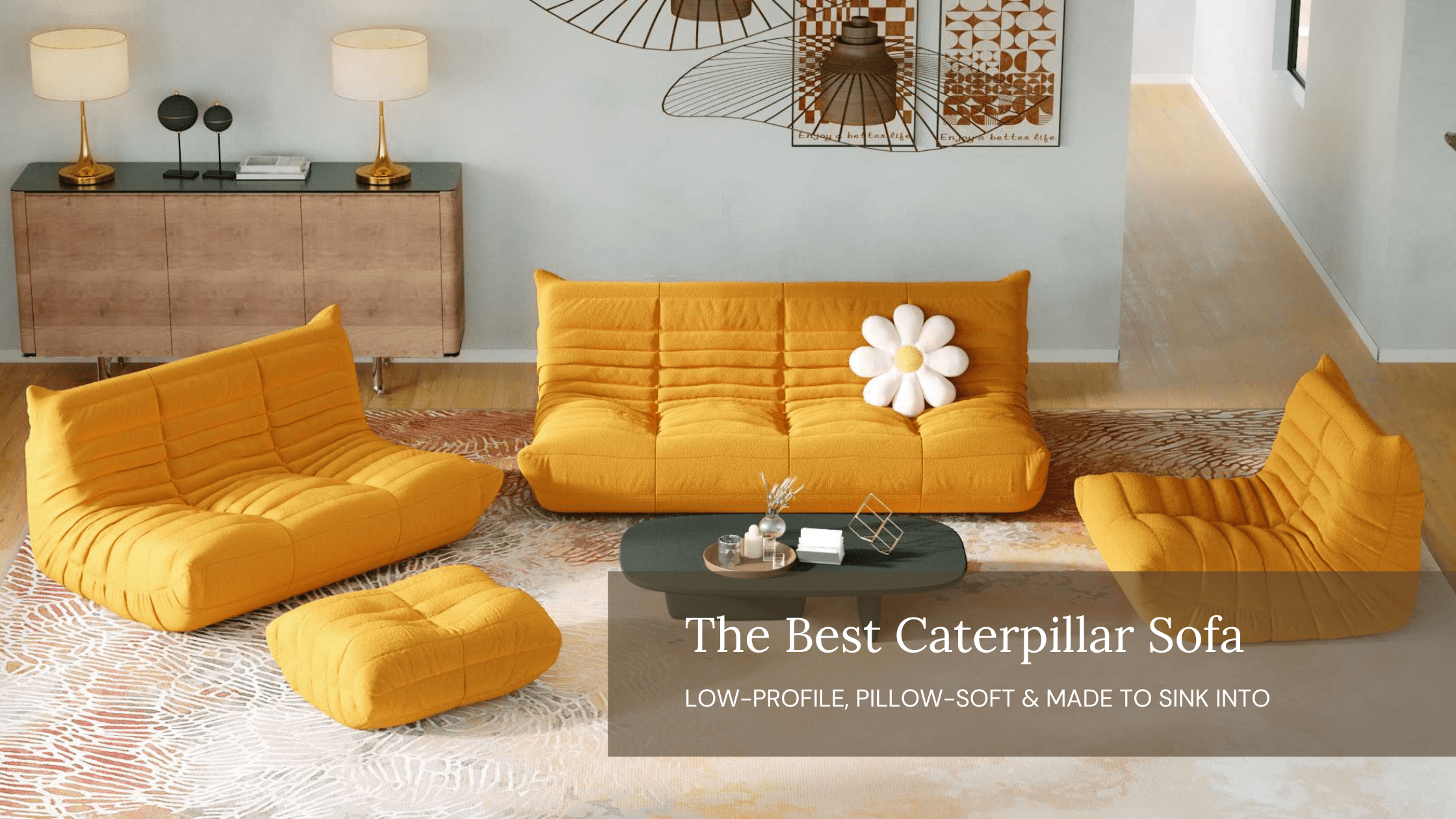 The Best Caterpillar Sofas — Low-Profile, Pillow-Soft & Made to Sink Into
