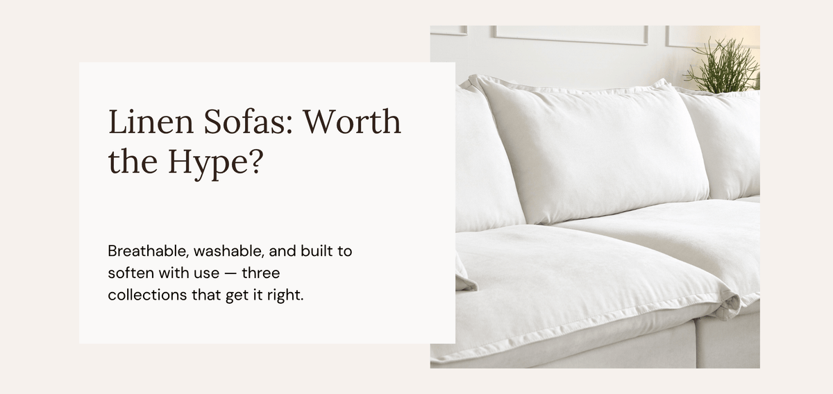 The Best Linen Sofas — Washable, Modular, and Made to Last