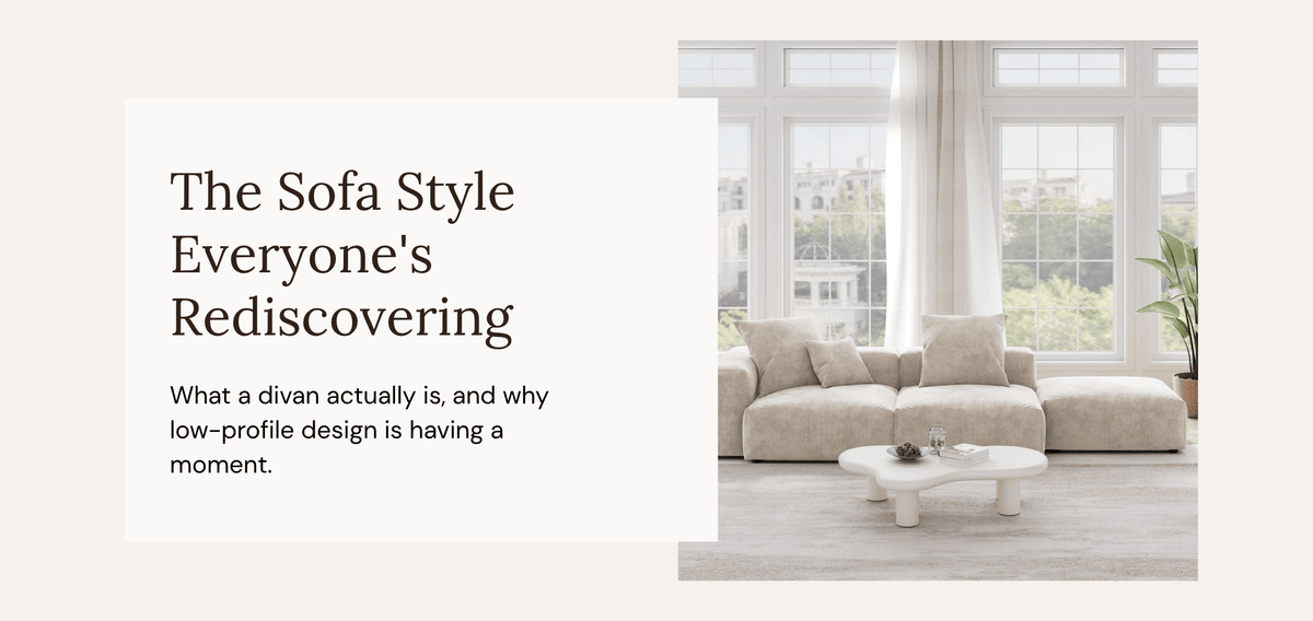 What Is a Divan Sofa? Meaning, History & Modern Styles
