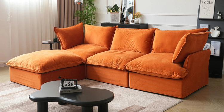 Velvet Horizon Sectional Sofas