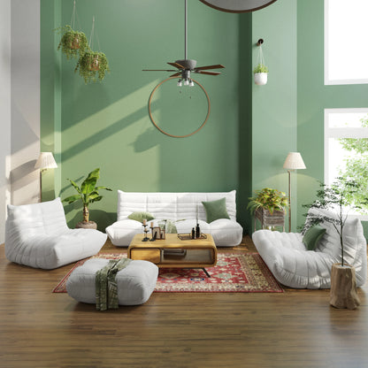 3-Seater Armless Sofa | Teddy Velvet