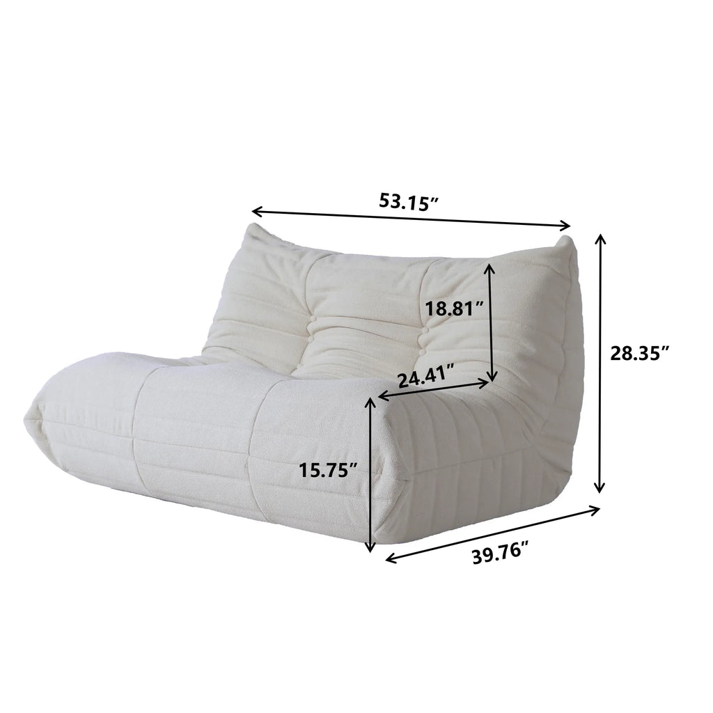 All-Foam Caterpillar 2-Seater in Beige