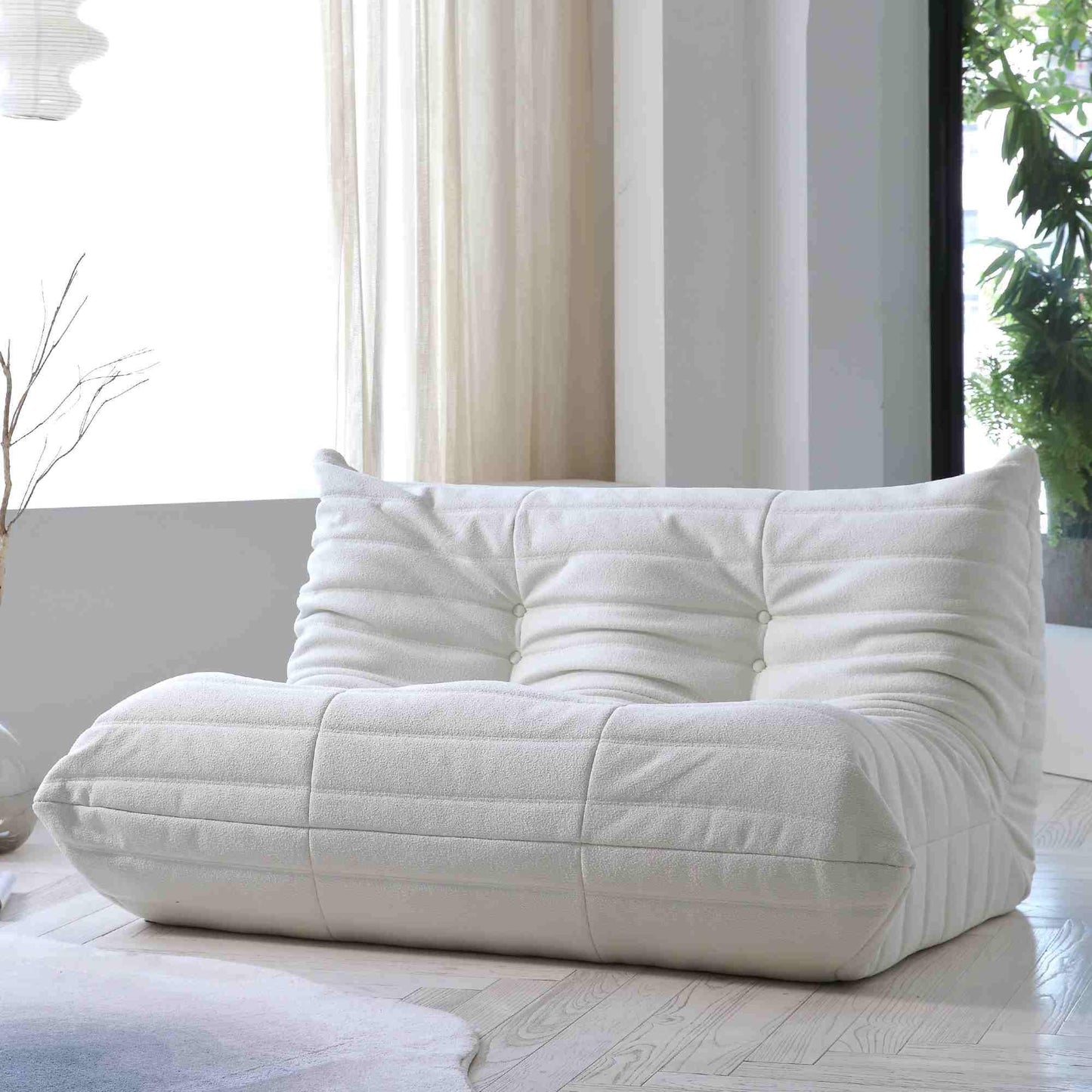 Loveseat Velvet Togo Sofa | Absolem - Divan Dreams