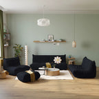 2-Seater Modular Loveseat in Teddy Velvet
