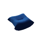 Blue floor ottoman on a white background