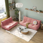 2-Seater Modular Loveseat in Teddy Velvet