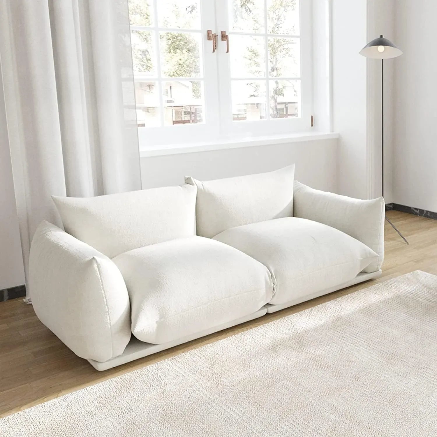Modular Overstuffed 2-Seater in Beige