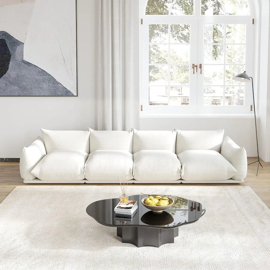 Modular Overstuffed 4-Seater in Beige