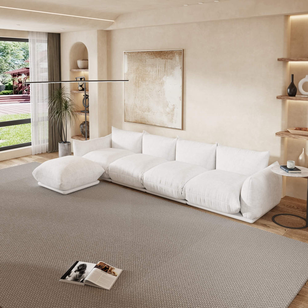 4-Seater Modular Sofa in Chenille