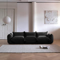 Modular Overstuffed 3-Seater in Black