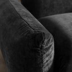 Modular Overstuffed Armchair in Black