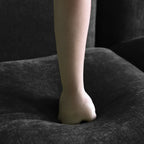Modular Overstuffed Ottoman in Black