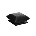 Modular Overstuffed Ottoman in Black