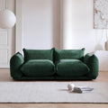 Modular Overstuffed 2-Seater in Emerald Green