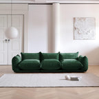 Modular Overstuffed 3-Seater in Emerald Green