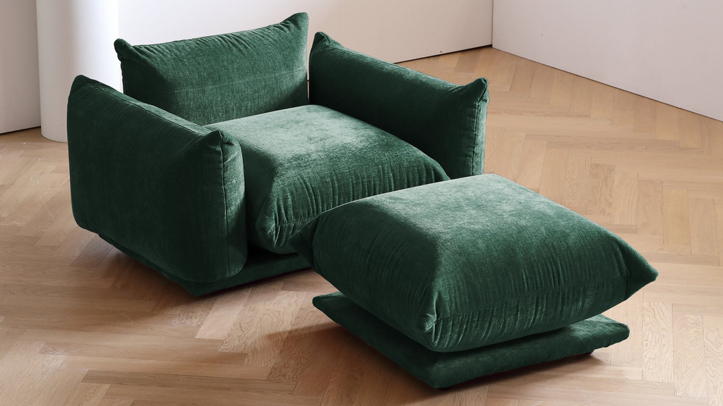 2-Seater Modular Loveseat in Chenille