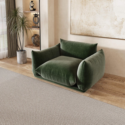 Modern Minimalism Armchair, Sectional Floor Armchair, Chenille | Verona