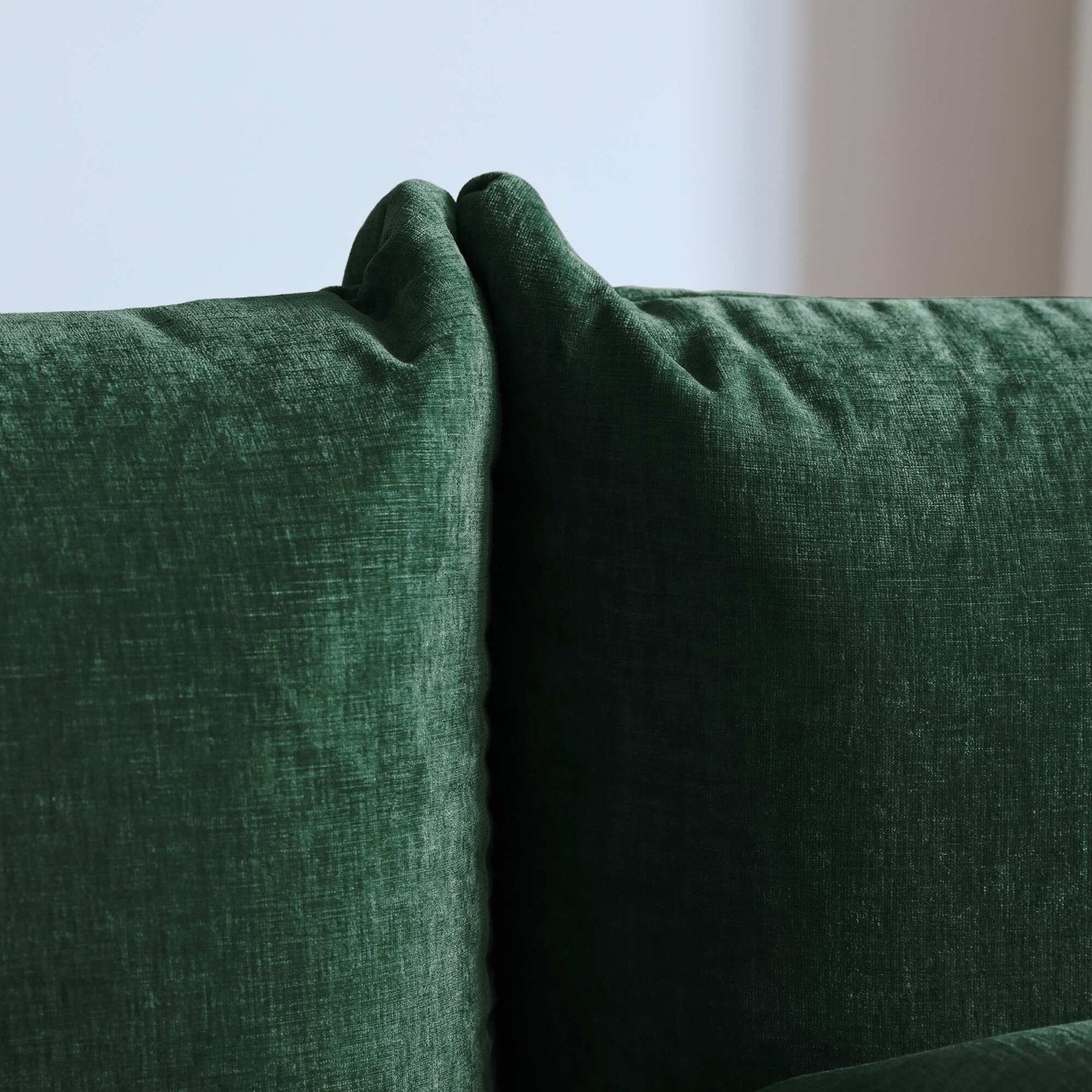 Modular Overstuffed Armchair in Emerald Green