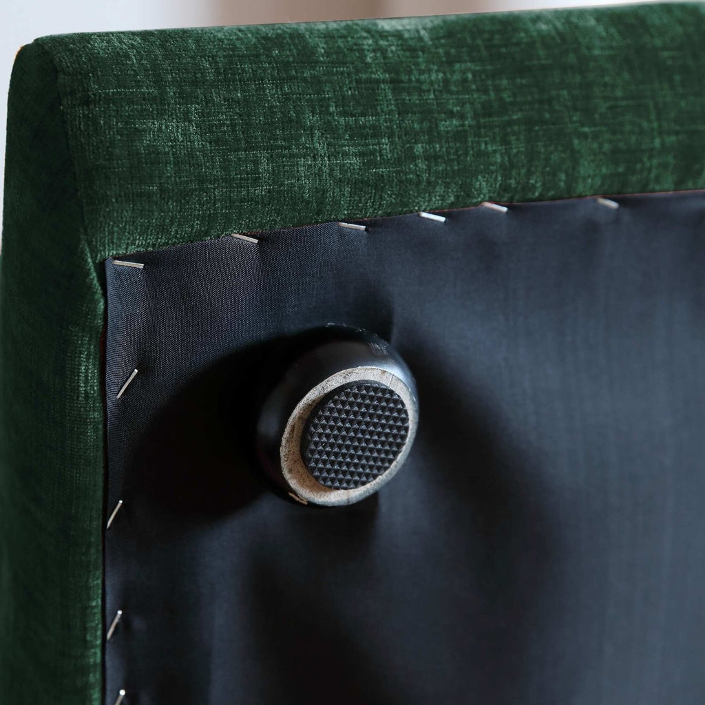 Modular Overstuffed Ottoman in Emerald Green