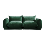 2-Seater Modular Loveseat in Chenille