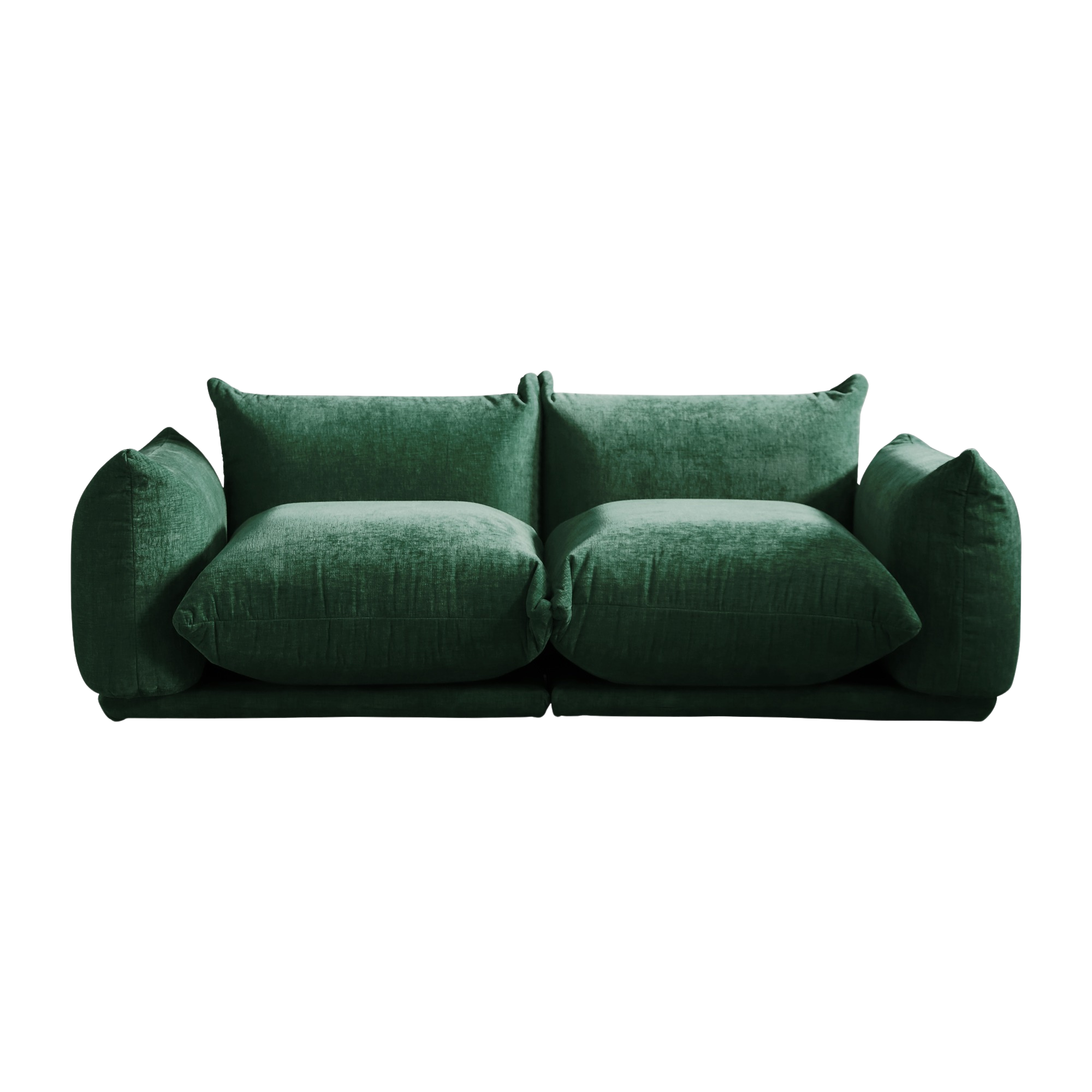 2-Seater Modular Loveseat in Chenille