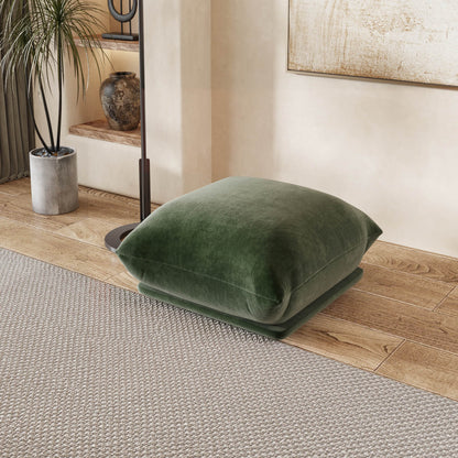 Modern Minimalism Ottoman, Sectional Floor Pouf, Chenille | Verona