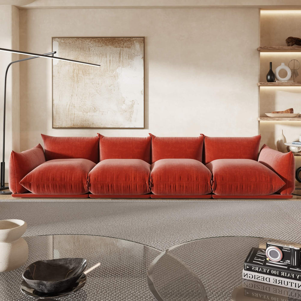 4-Seater Modular Sofa in Chenille