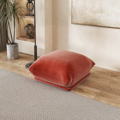 Modern Minimalism Ottoman, Sectional Floor Pouf, Chenille | Verona