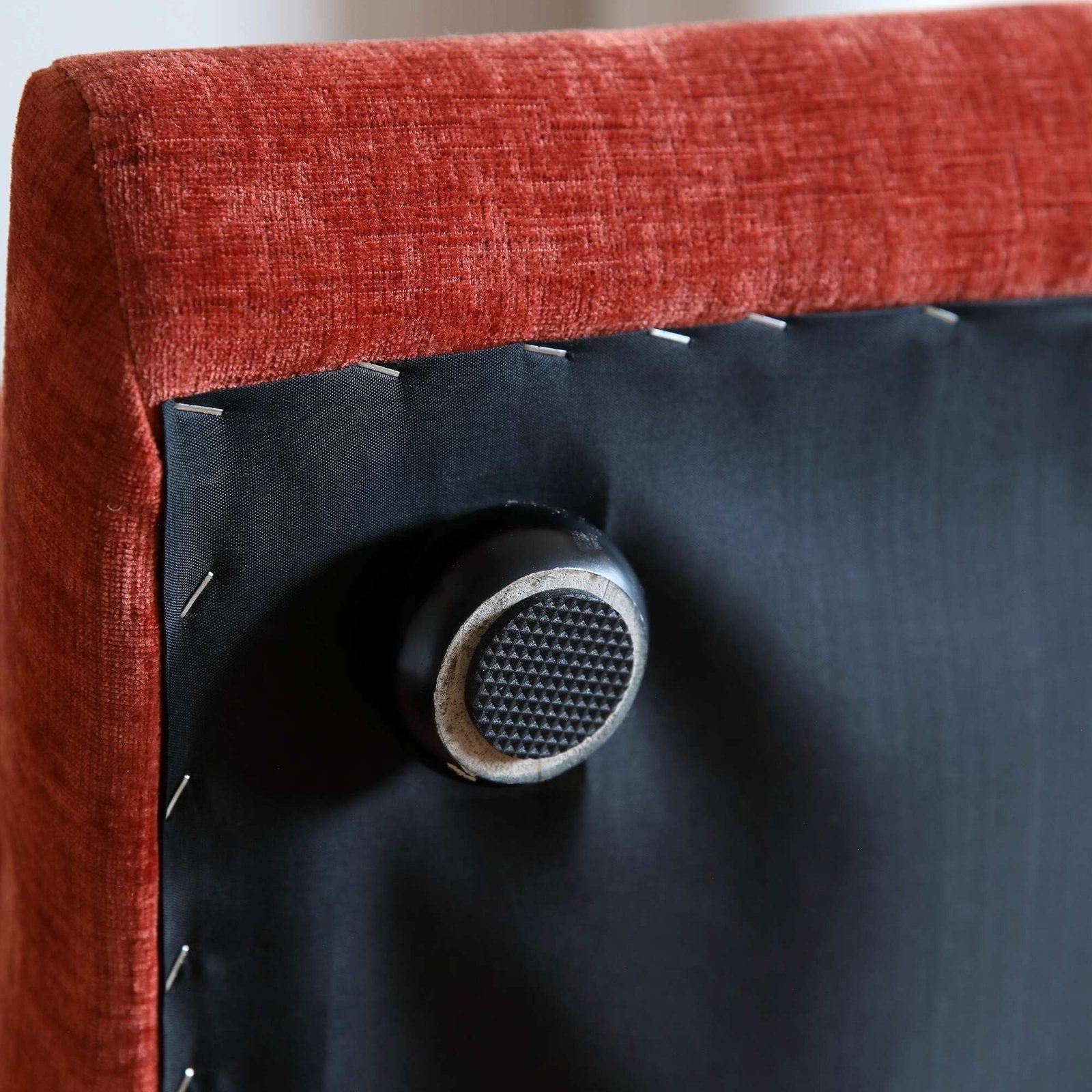 Modular Overstuffed Ottoman in Blood Orange
