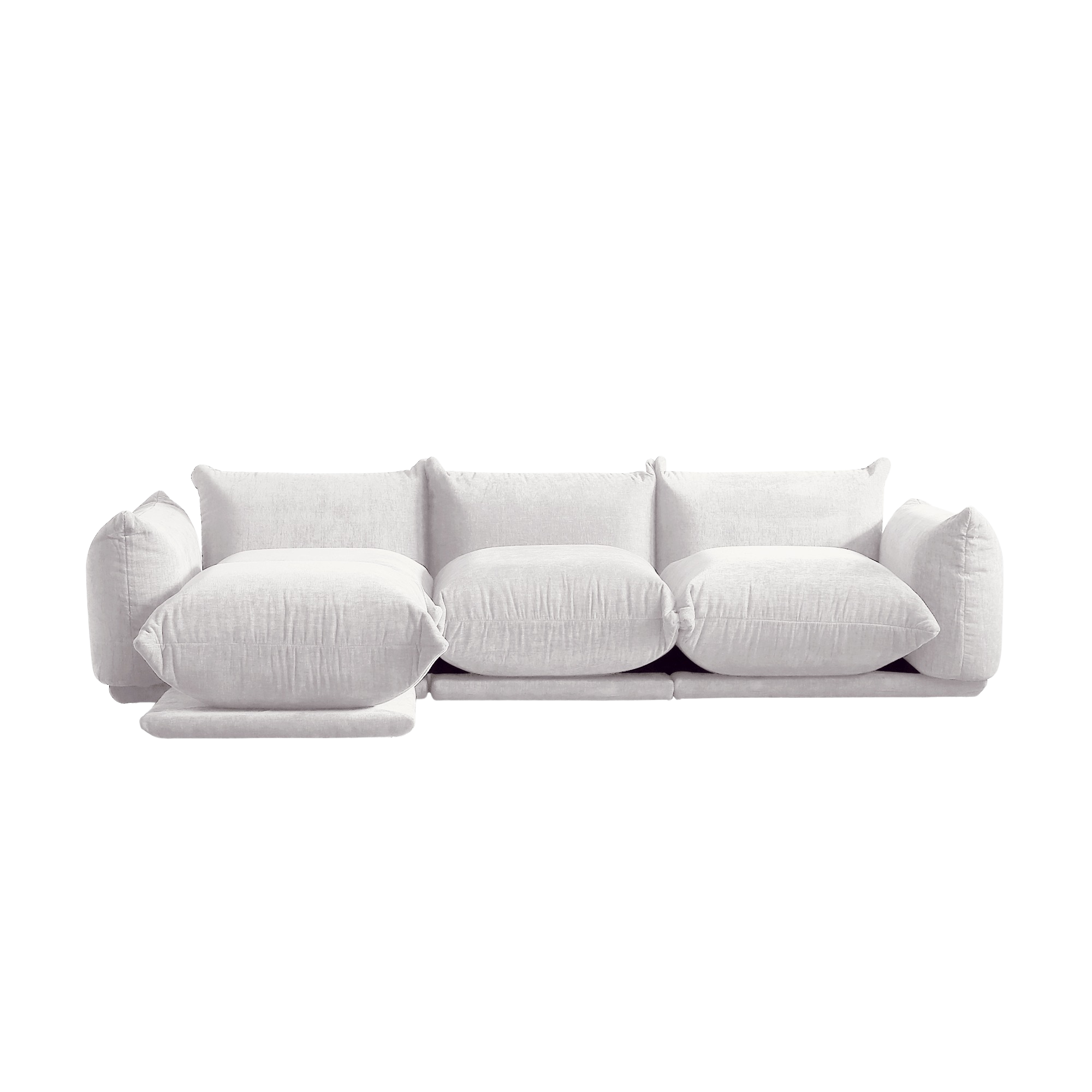 4-Seater Modular L-Shaped Sectional | Chenille