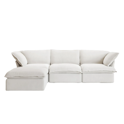 4-Seat Modular Chaise Sectional | Linen Serenity