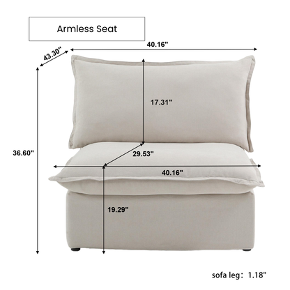 Armless Seat