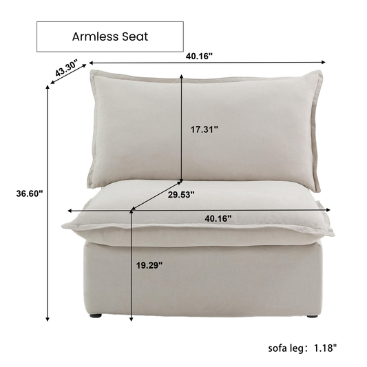 Armless Seat