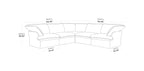 Modular Washable 5-Seater Corner Sectional in White