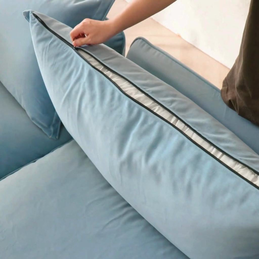 Modular Washable 2-Seater in Baby Blue