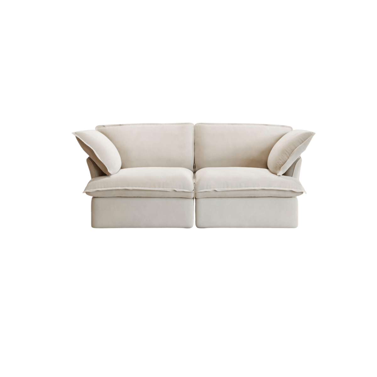 Washable Flared Arm 2-Seater Loveseat 82.7"